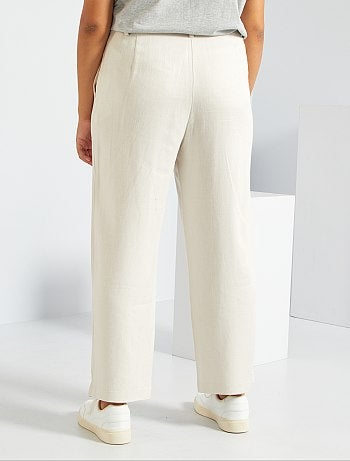 Pantaloni da - beige - Kiabi