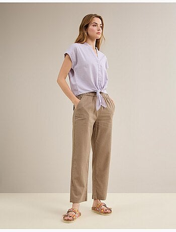 Pantaloni con lino, MO Fashion