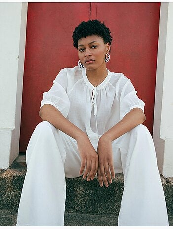 Pantaloni con lyocell, MO Fashion
