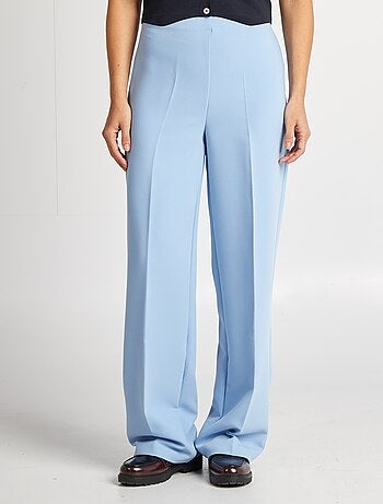Pantaloni con pinces taglio dritto