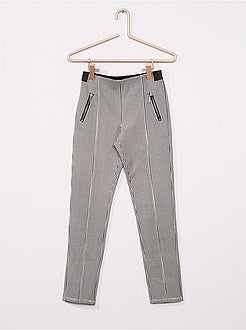 Pantaloni con stampa pied-de-poule - Kiabi