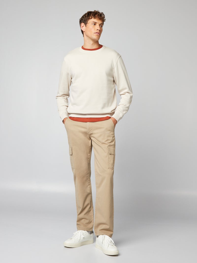 Pantaloni con tasche BEIGE - Kiabi