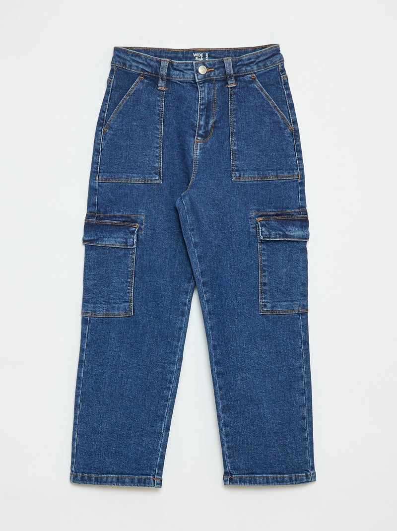 Pantaloni con tasche con patta - modello + confortevole Blu - Kiabi