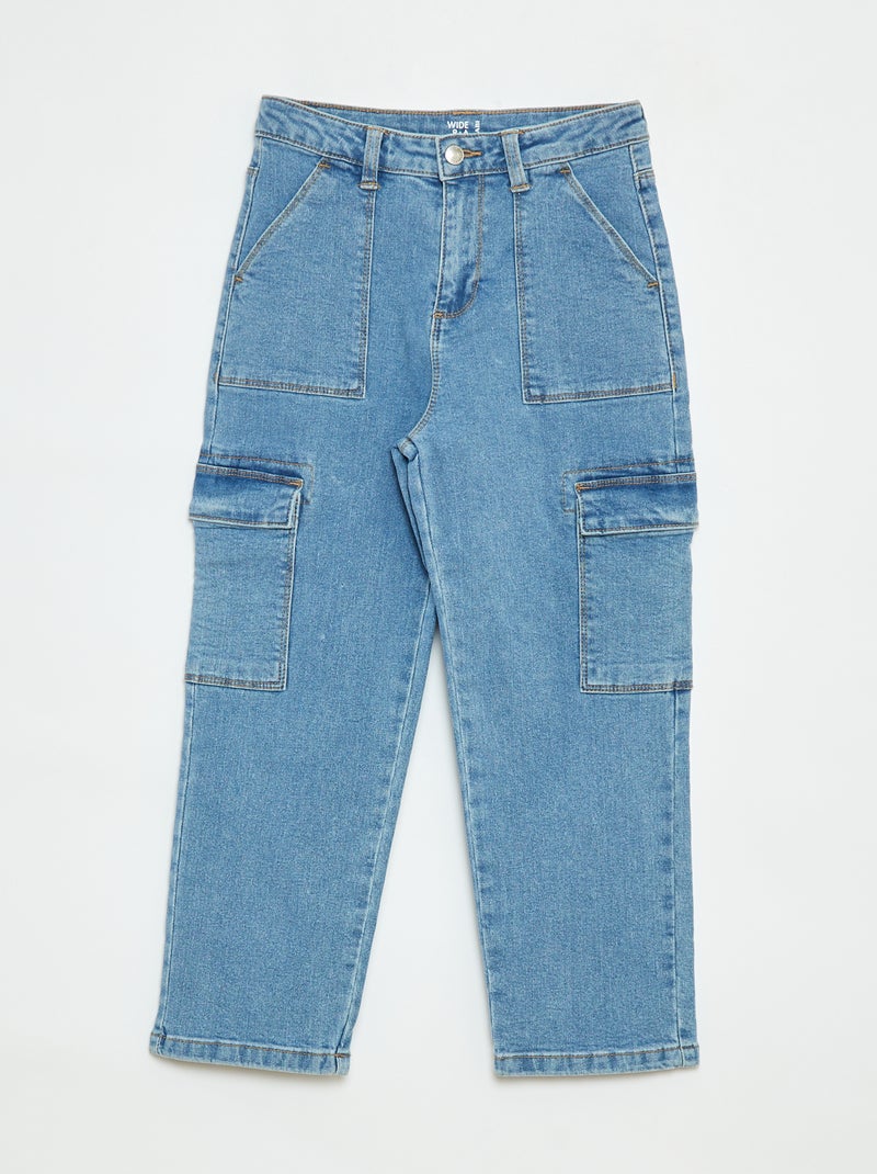 Pantaloni con tasche con patta - modello + confortevole Blu - Kiabi