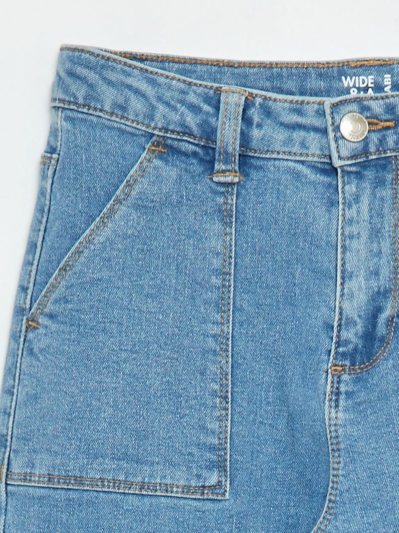 Pantaloni con tasche con patta - modello + confortevole Blu - Kiabi