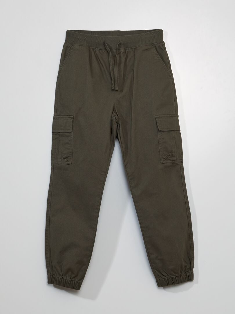 Pantaloni con tasche con patta - Taglio più confortevole KAKI - Kiabi