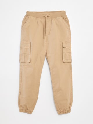 Pantaloni con tasche e vita regolabile