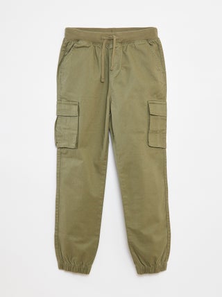 Pantaloni con tasche e vita regolabile