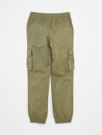 Pantaloni con tasche e vita regolabile