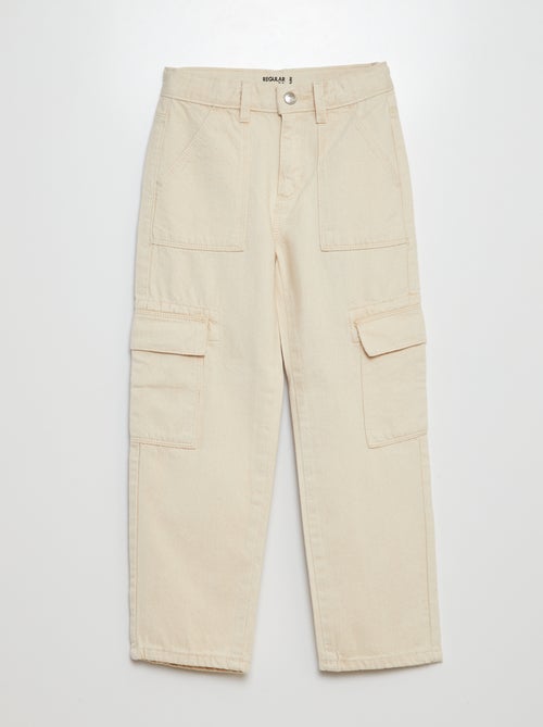 Pantaloni con tasche in denim - Kiabi