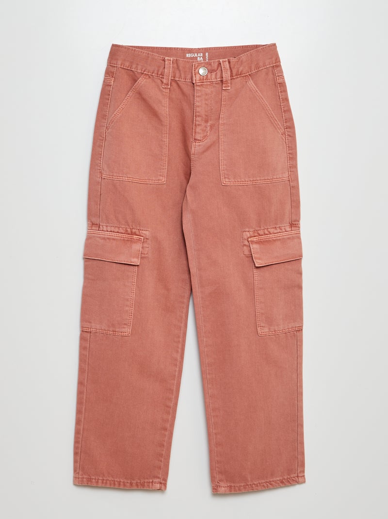 Pantaloni con tasche in denim ROSA - Kiabi