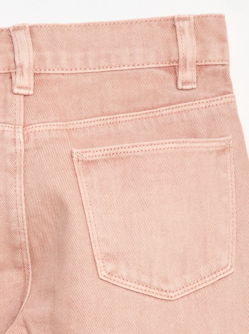 Pantaloni con tasche in denim Rosa - Kiabi