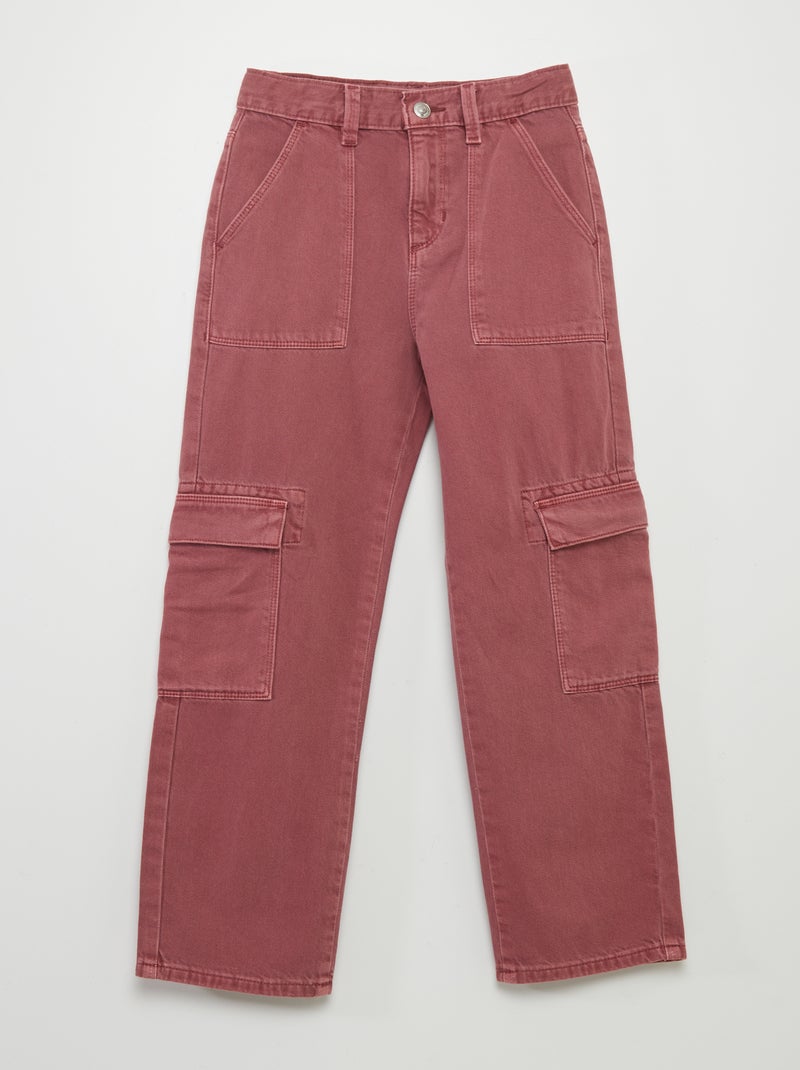 Pantaloni con tasche in denim ROSA - Kiabi