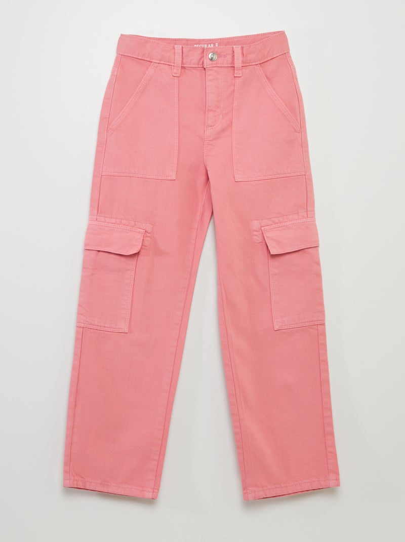 Pantaloni con tasche in denim ROSA - Kiabi