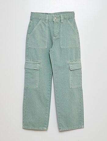 Pantaloni con tasche in denim