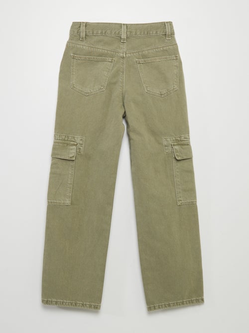 Pantaloni con tasche in denim - Kiabi