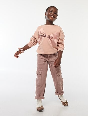 Pantaloni con tasche in denim