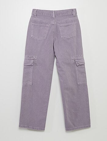 Pantaloni con tasche in denim