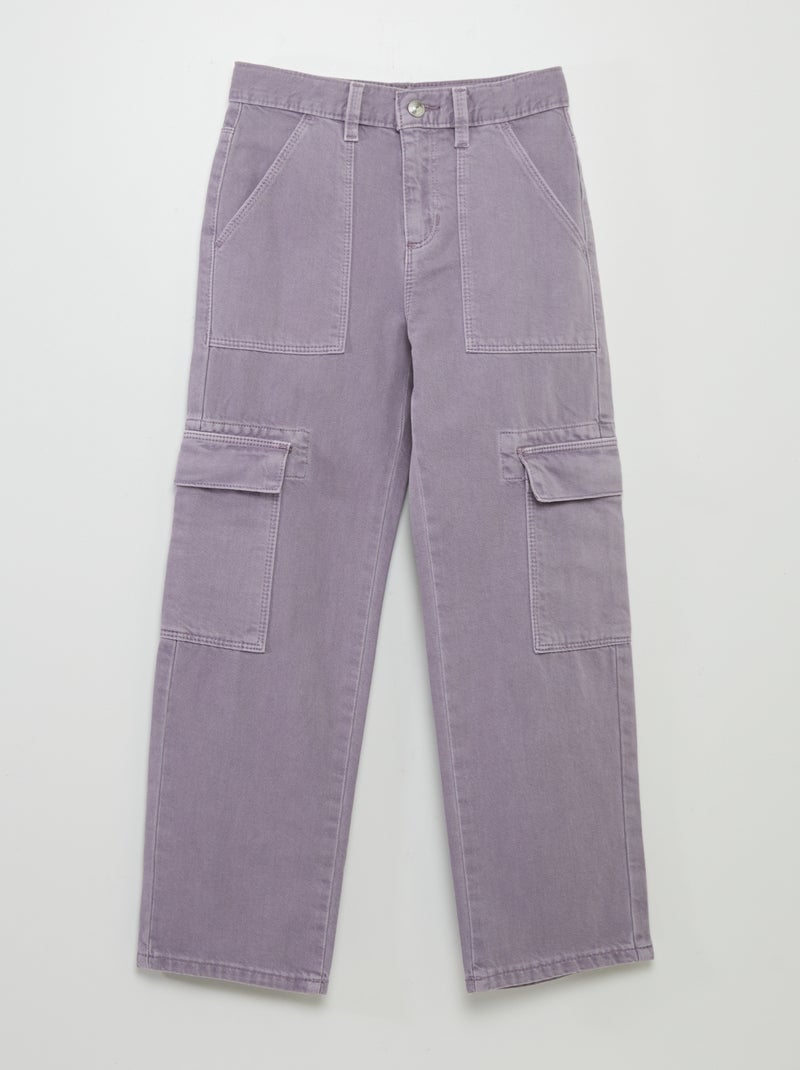 Pantaloni con tasche in denim VIOLA - Kiabi