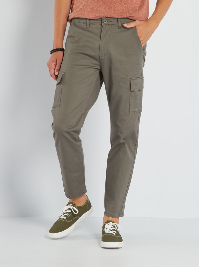 Pantaloni con tasche KAKI - Kiabi