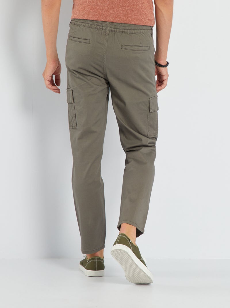 Pantaloni con tasche KAKI - Kiabi
