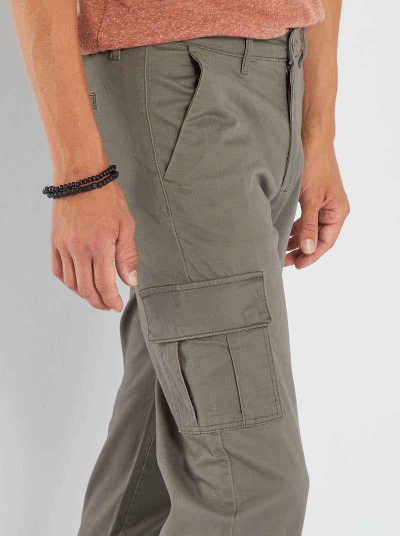 Pantaloni con tasche KAKI - Kiabi