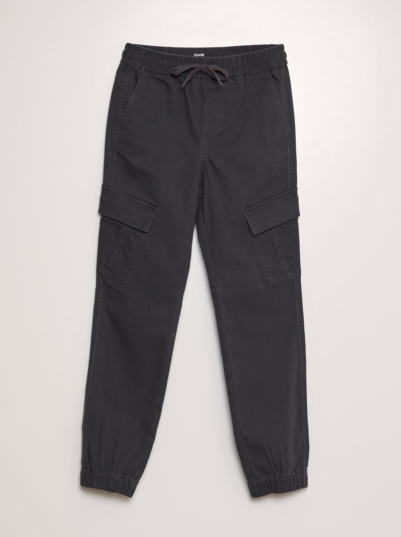 Pantaloni con tasche laterali NERO - Kiabi