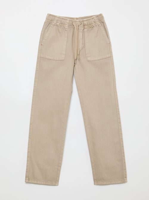 Pantaloni con tasche rettangolari - Taglio più aderente - Kiabi