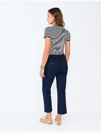 Pantaloni con vita elastica, mo fashion