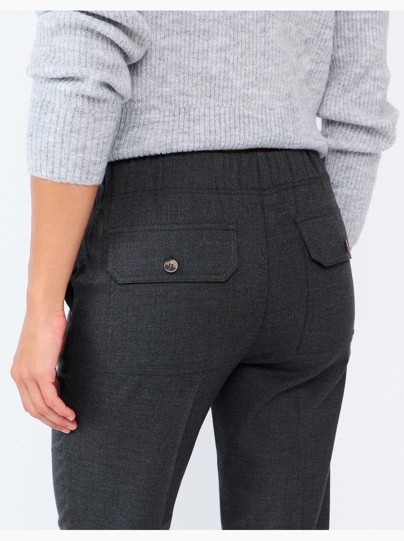 Pantaloni con vita elastica, mo fashion Grigio - Kiabi