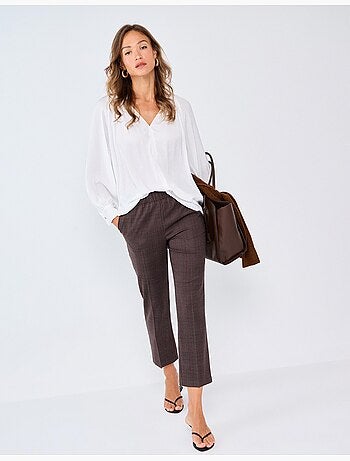 Pantaloni con vita elastica, mo fashion