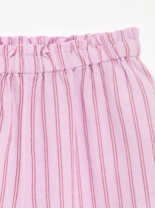 Pantaloni con volant sul fondo gamba - Kiabi