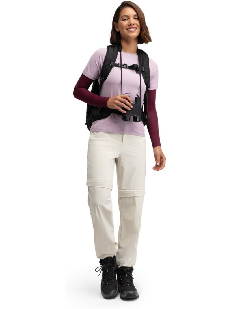 Pantaloni convertibili da escursionismo da donna escursionismo donna mistral san Beige - Kiabi