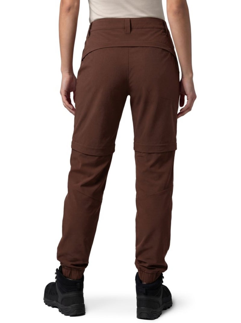Pantaloni convertibili da escursionismo da donna escursionismo donna mistral-w b Marrone - Kiabi