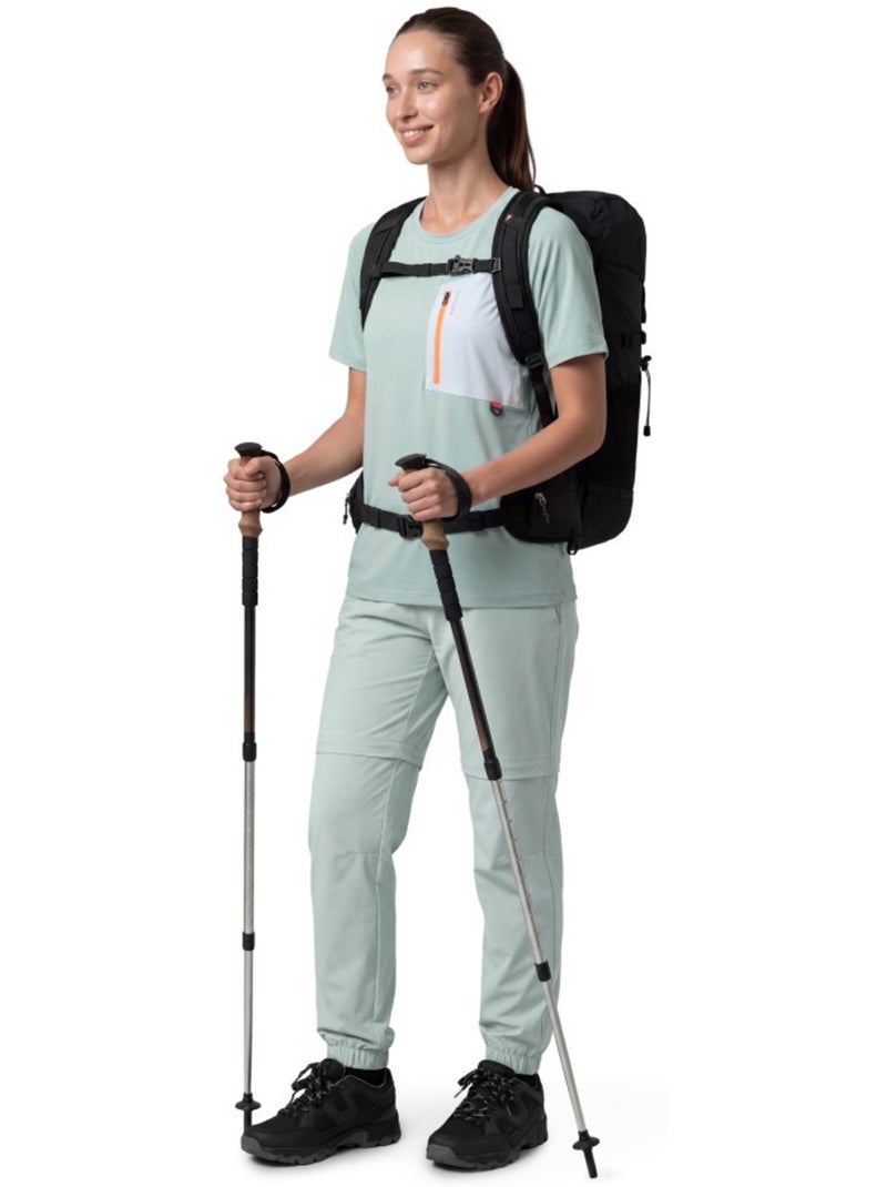 Pantaloni convertibili da escursionismo da donna escursionismo donna mistral-w g Verde - Kiabi