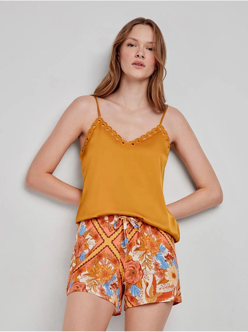 Pantaloni corti con stampa orientale Multicolore - Kiabi