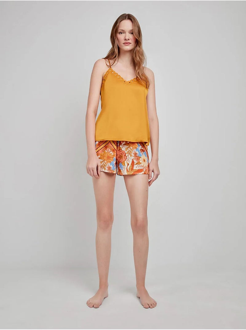 Pantaloni corti con stampa orientale Multicolore - Kiabi