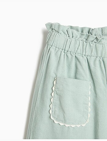 Pantaloni culotte in velluto a coste, mo fashion