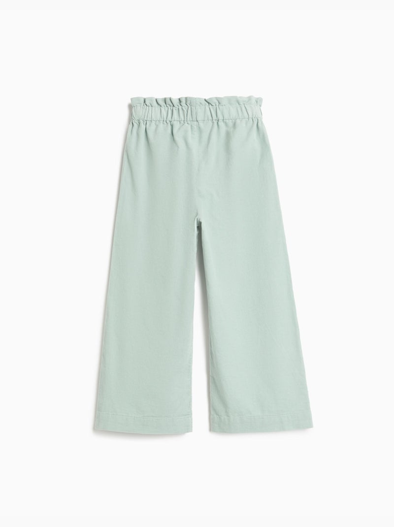 Pantaloni culotte in velluto a coste, mo fashion Grigio - Kiabi