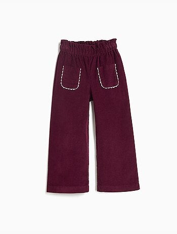 Pantaloni culotte in velluto a coste, mo fashion