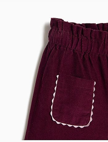 Pantaloni culotte in velluto a coste, mo fashion
