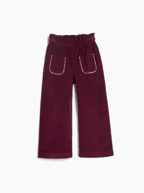 Pantaloni culotte in velluto a coste, mo fashion - Kiabi Pantaloni culotte in velluto a coste, mo fashion - Kiabi