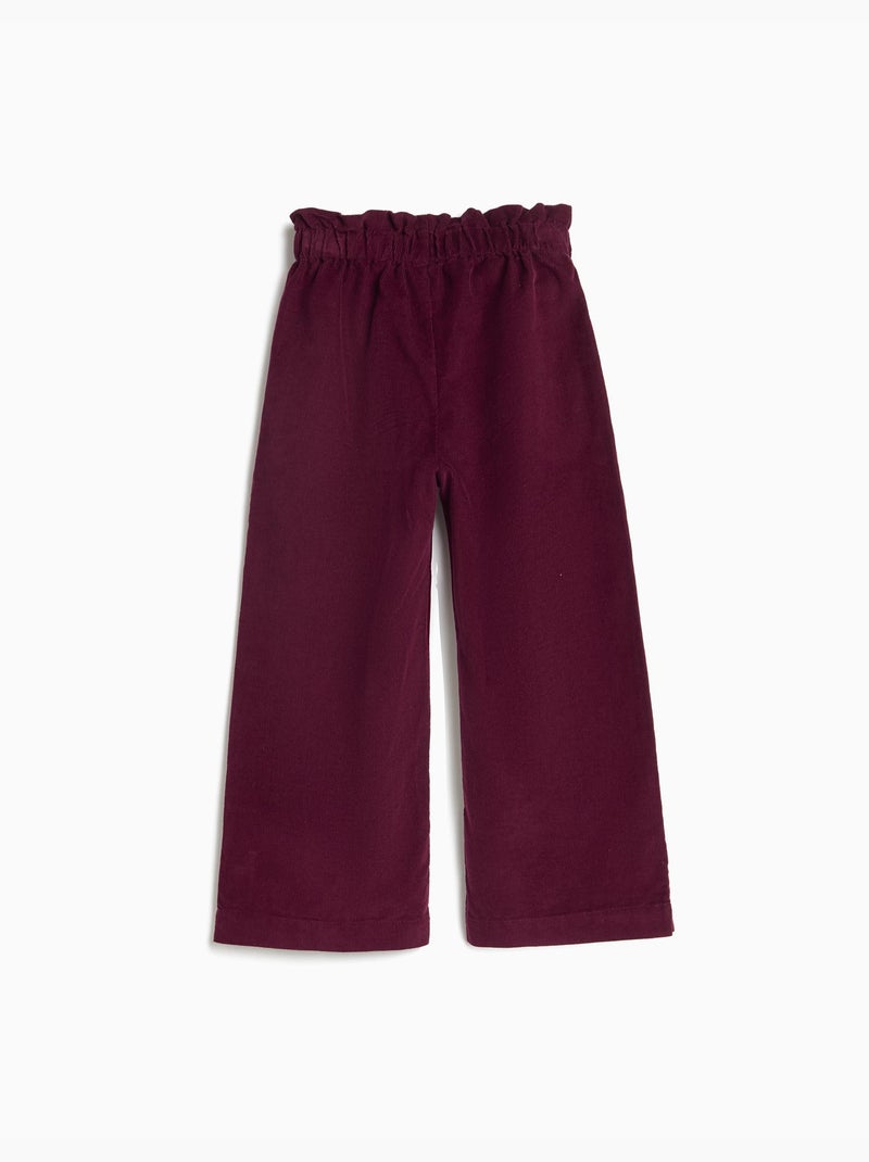 Pantaloni culotte in velluto a coste, mo fashion Viola - Kiabi
