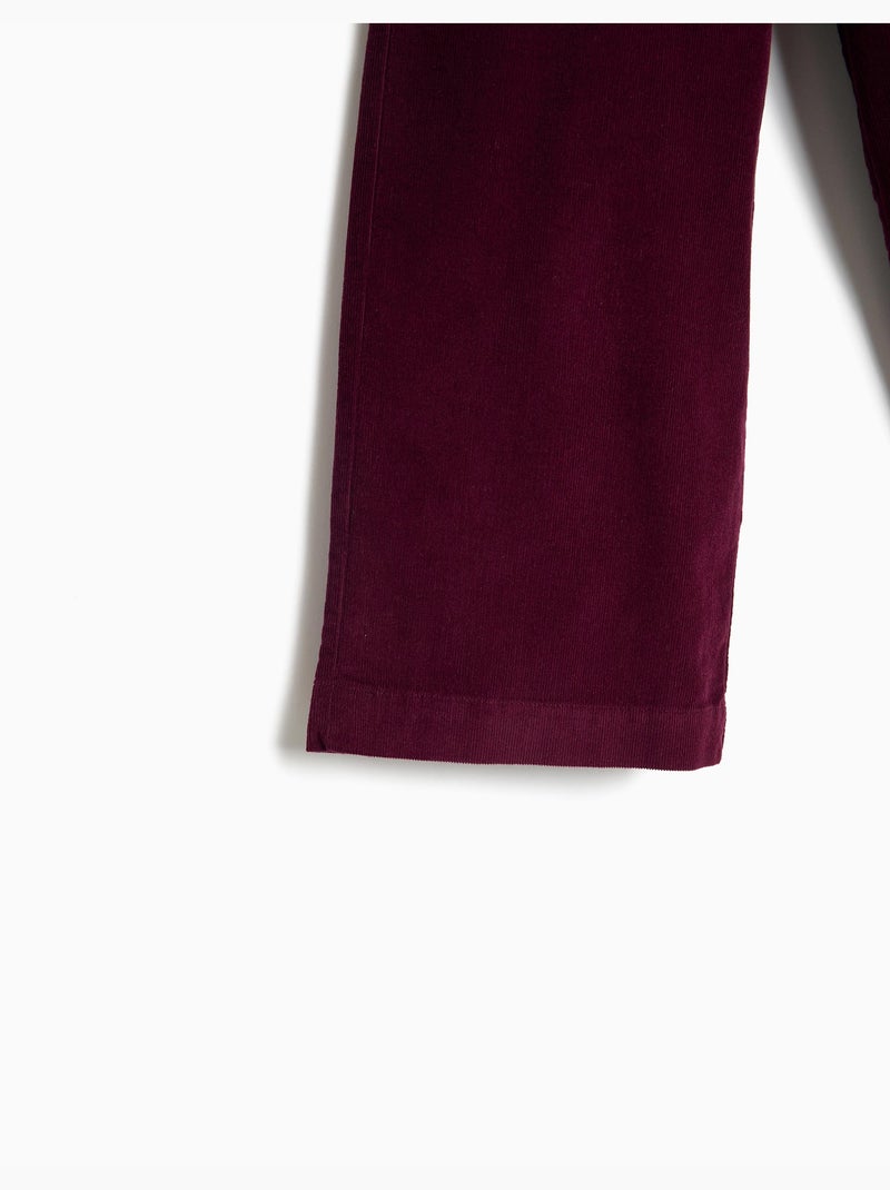 Pantaloni culotte in velluto a coste, mo fashion Viola - Kiabi