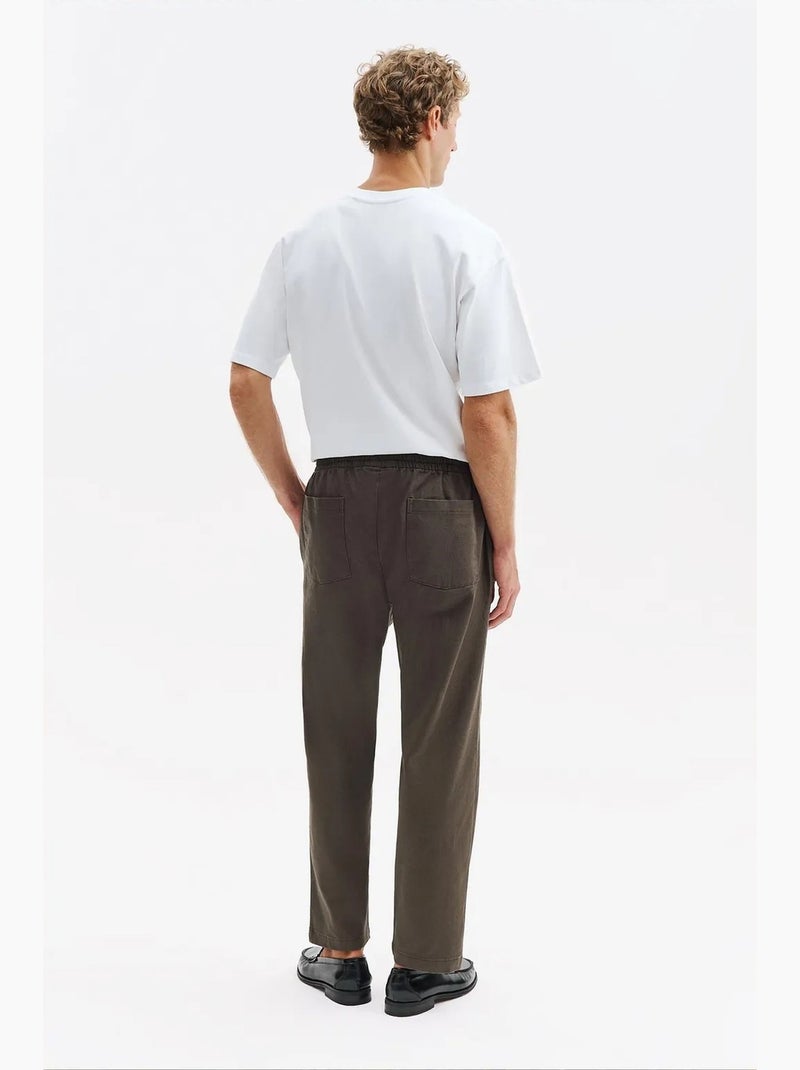 Pantaloni da abito da uomo in cotone elasticizzato giesto Grigio nero - Kiabi