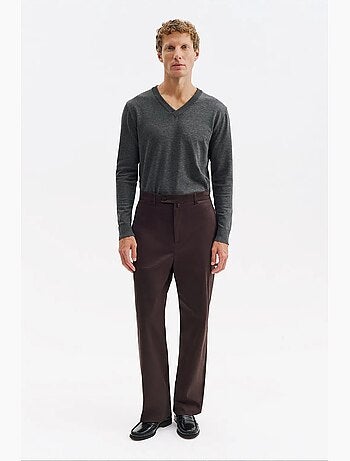 Pantaloni da abito da uomo in cotone-lycra giesto