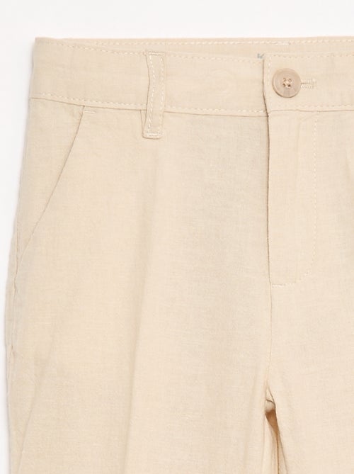 Pantaloni da abito in misto lino - Kiabi Pantaloni da abito in misto lino - Kiabi