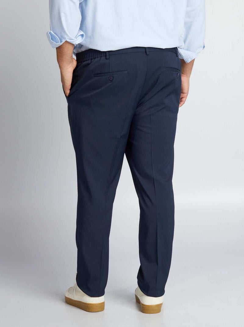 Pantaloni da abito slim blu - Kiabi