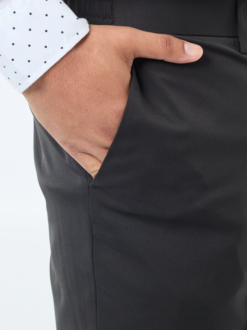 Pantaloni da abito slim nero - Kiabi