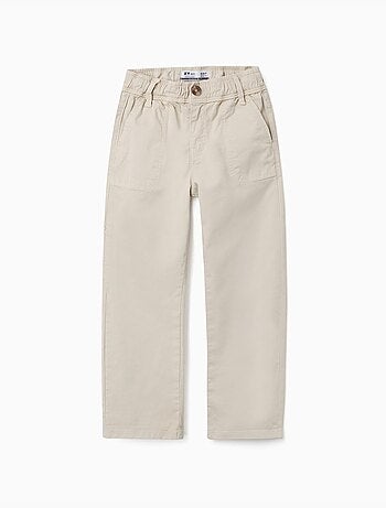 Pantaloni da carpentiere in twill con cintura elasticizzata